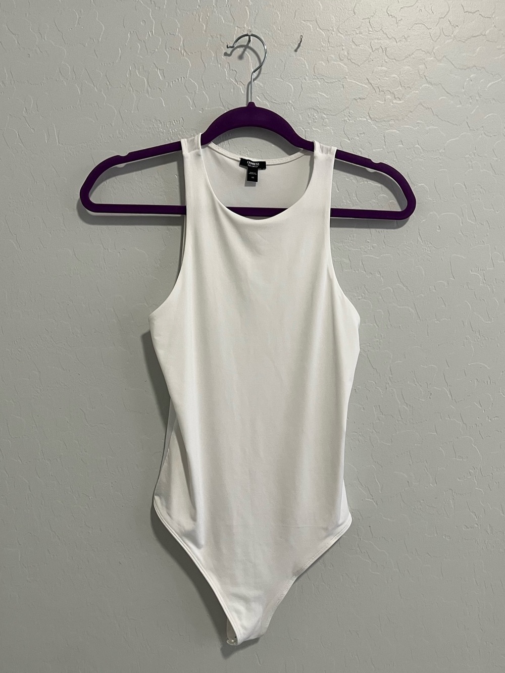 Express XS White Bodysuit